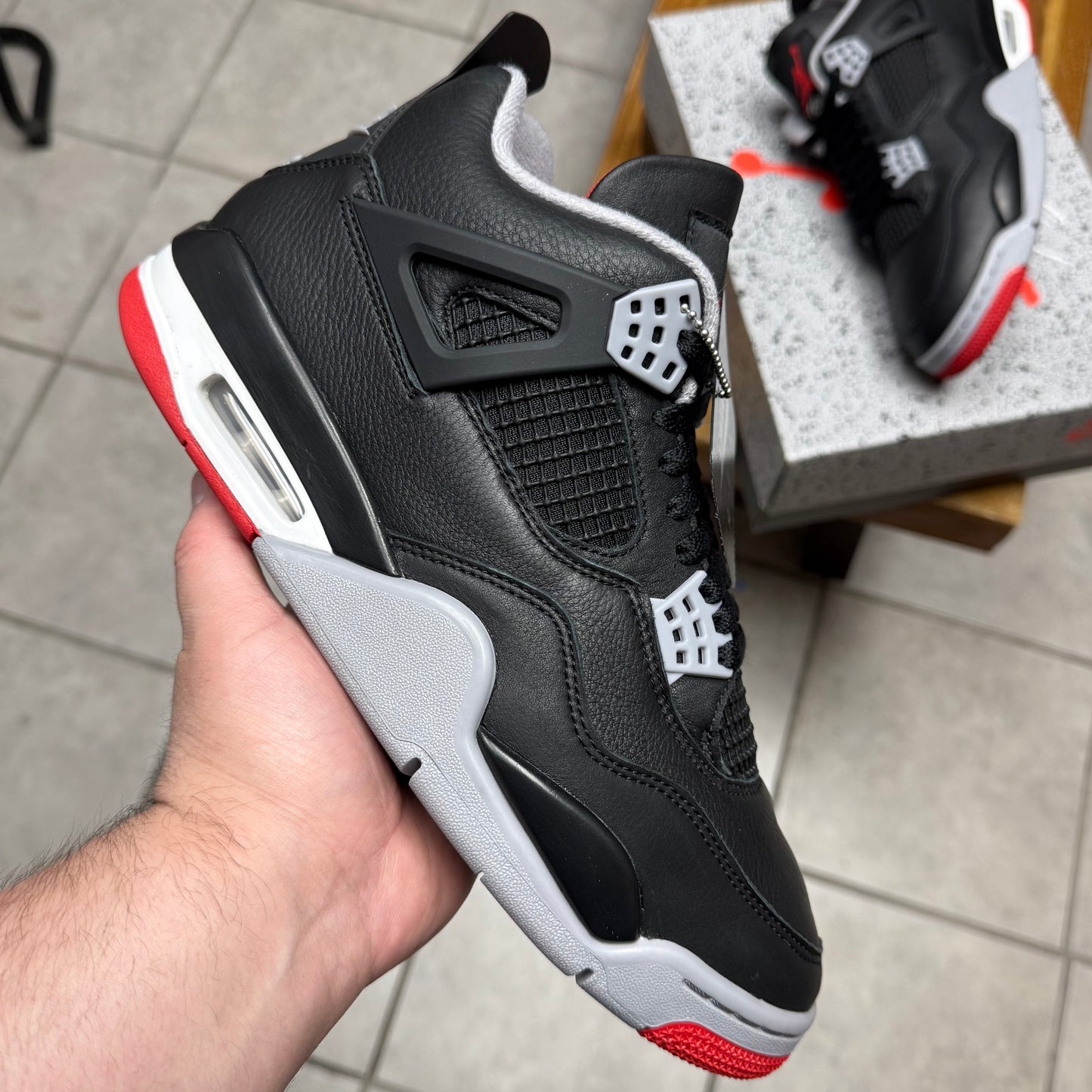 Jordan 4 Bred Reimagined (Worn)