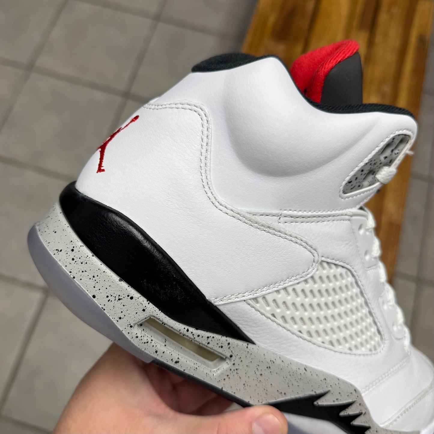 Jordan 5 White Cement (Worn)
