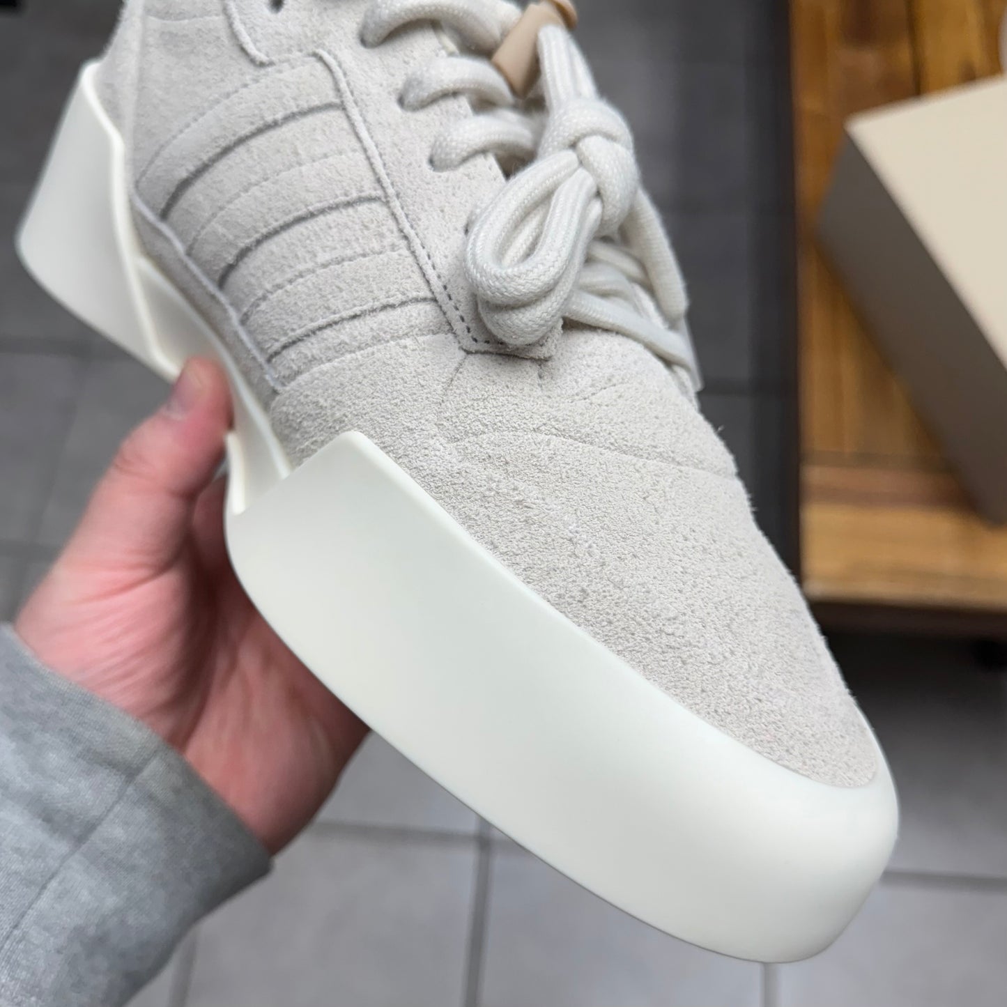 Adidas Fear of God Athletics x '86 Low ‘Talc’ (Worn)