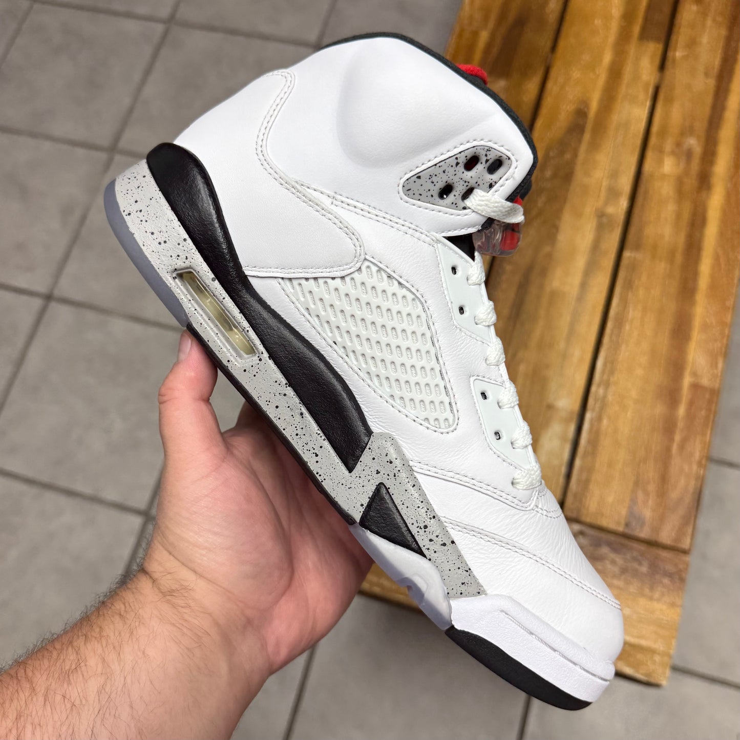 Jordan 5 White Cement (Worn)
