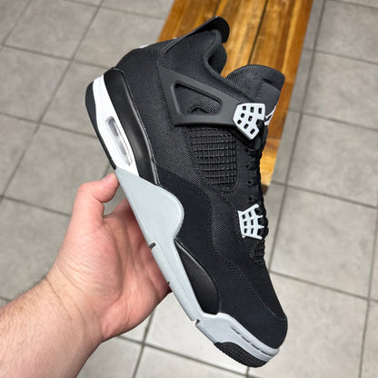 Jordan 4 Black Canvas