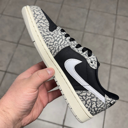 Jordan 1 Low OG Black Cement (Worn)