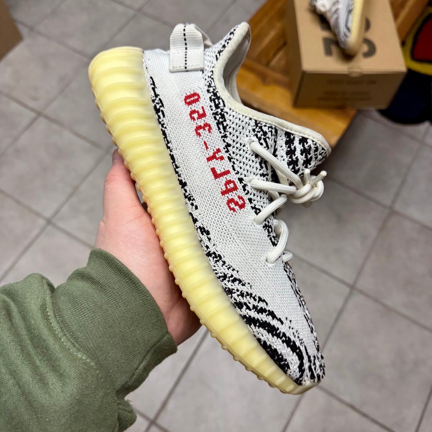 Yeezy 350 V2 Zebra (Worn)