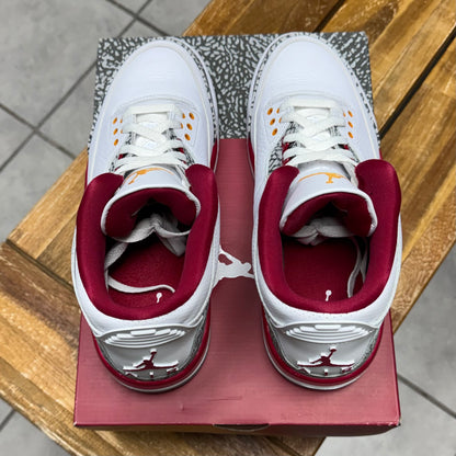 Jordan 3 Cardinal Red (Worn)