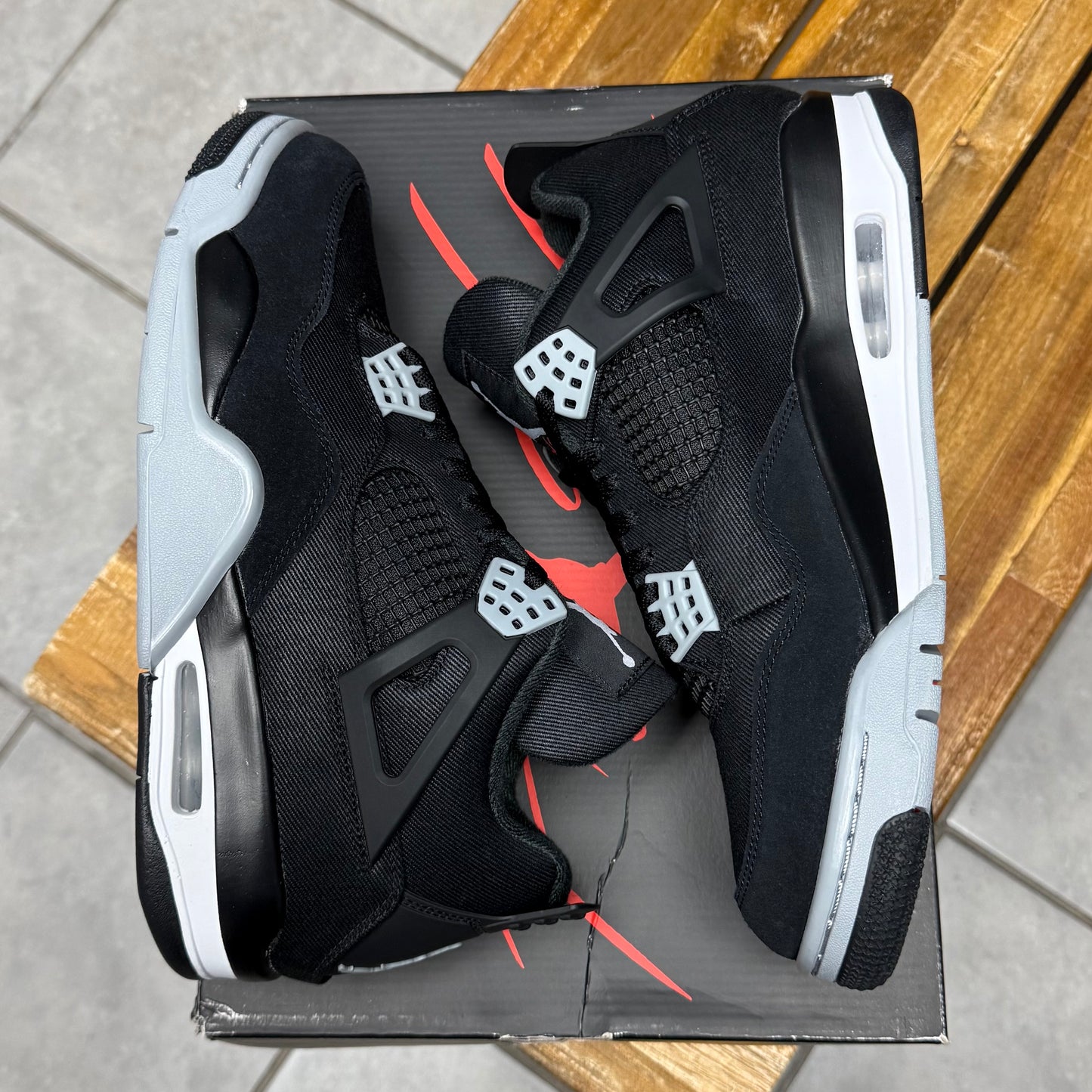 Jordan 4 Black Canvas