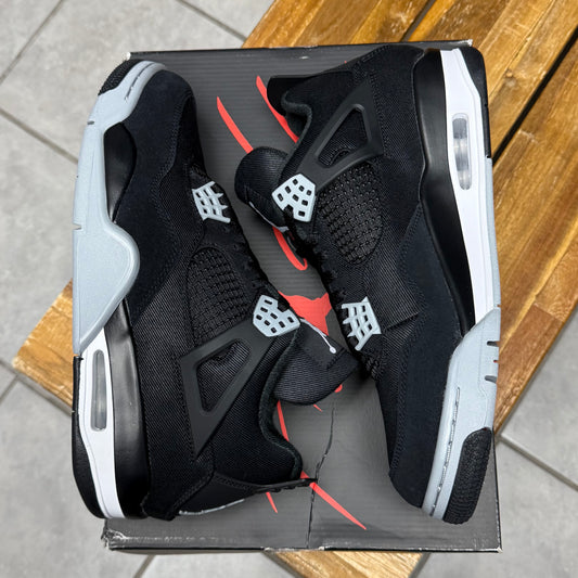 Jordan 4 Black Canvas