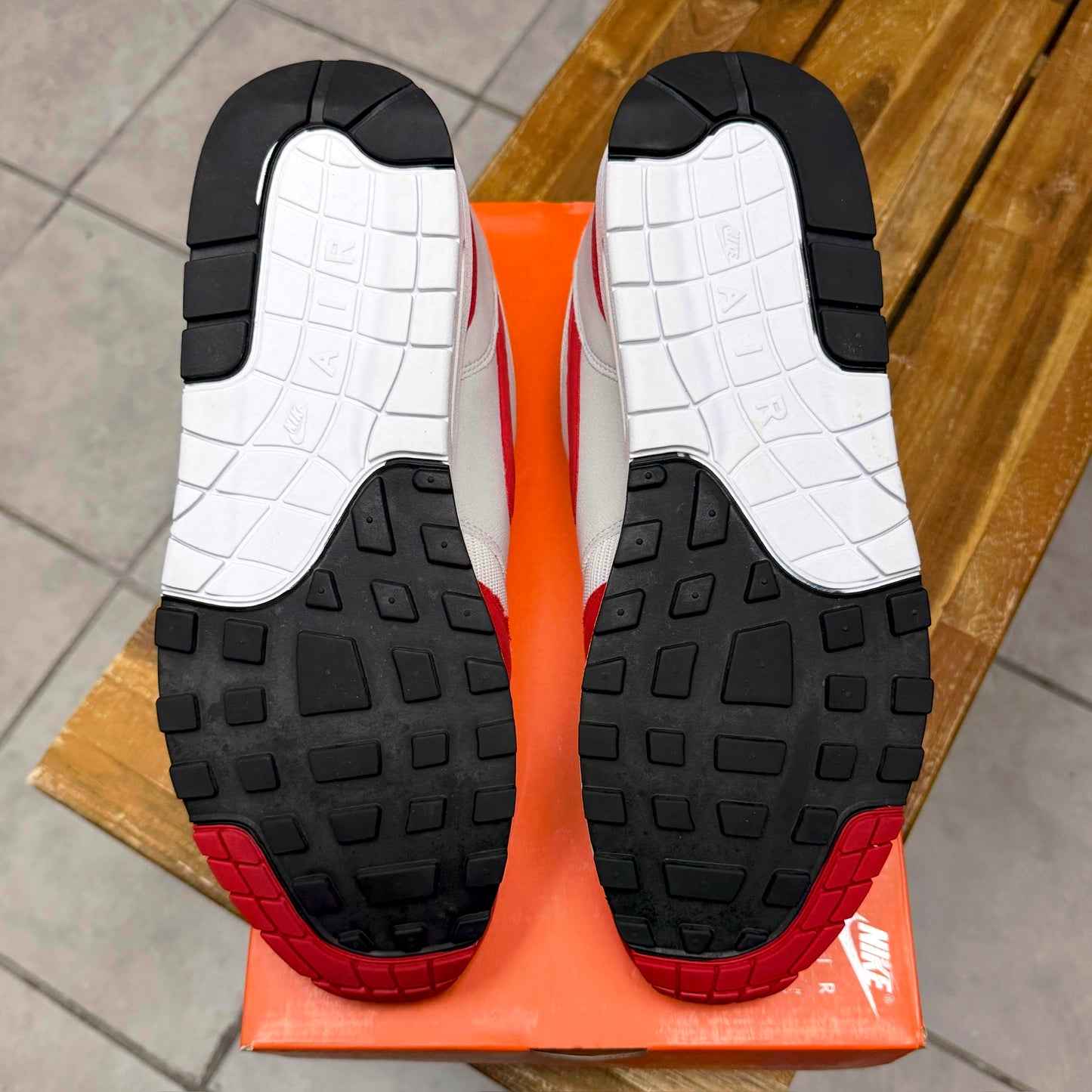 Air Max 1 OG Anniversary Red (Worn)