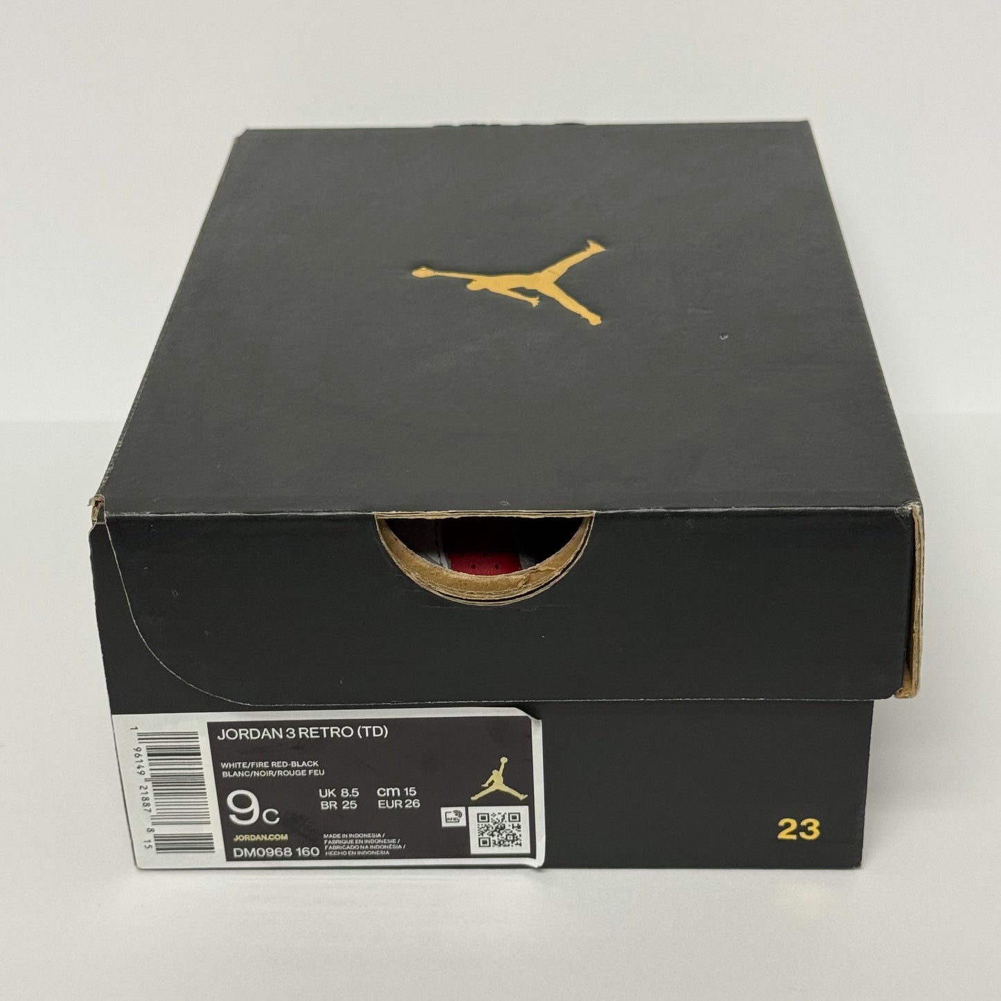 Jordan 3 Fire Red TD (Worn)