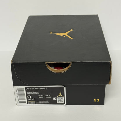 Jordan 3 Fire Red TD (Worn)