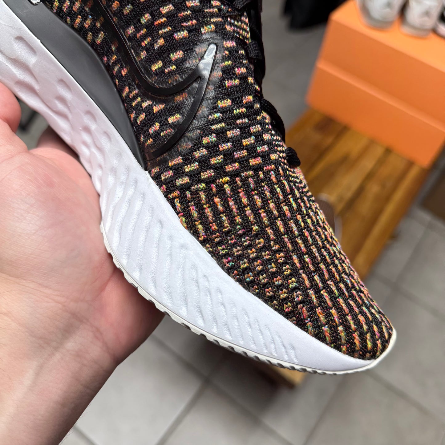Nike React Infinity Run Flyknit 3 Black Multi (Worn)
