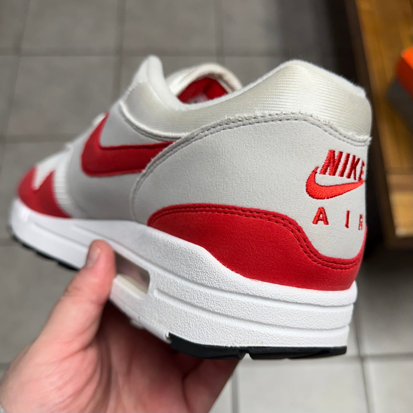Air Max 1 OG Anniversary Red (Worn)