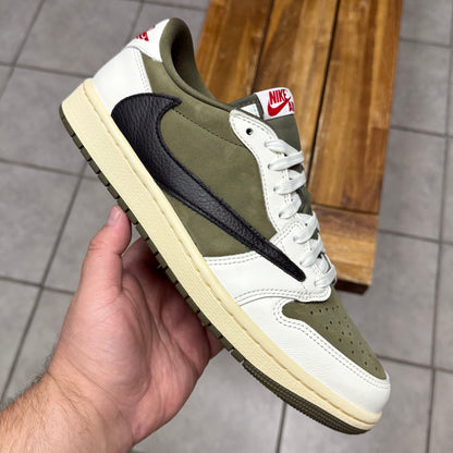 Jordan 1 Low OG x Travis Scott Medium Olive (Worn)