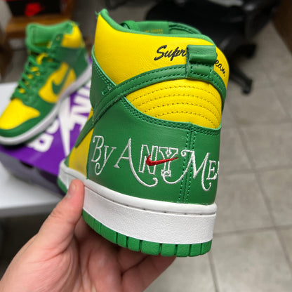 SB Dunk High x Supreme By Any Means Brazil