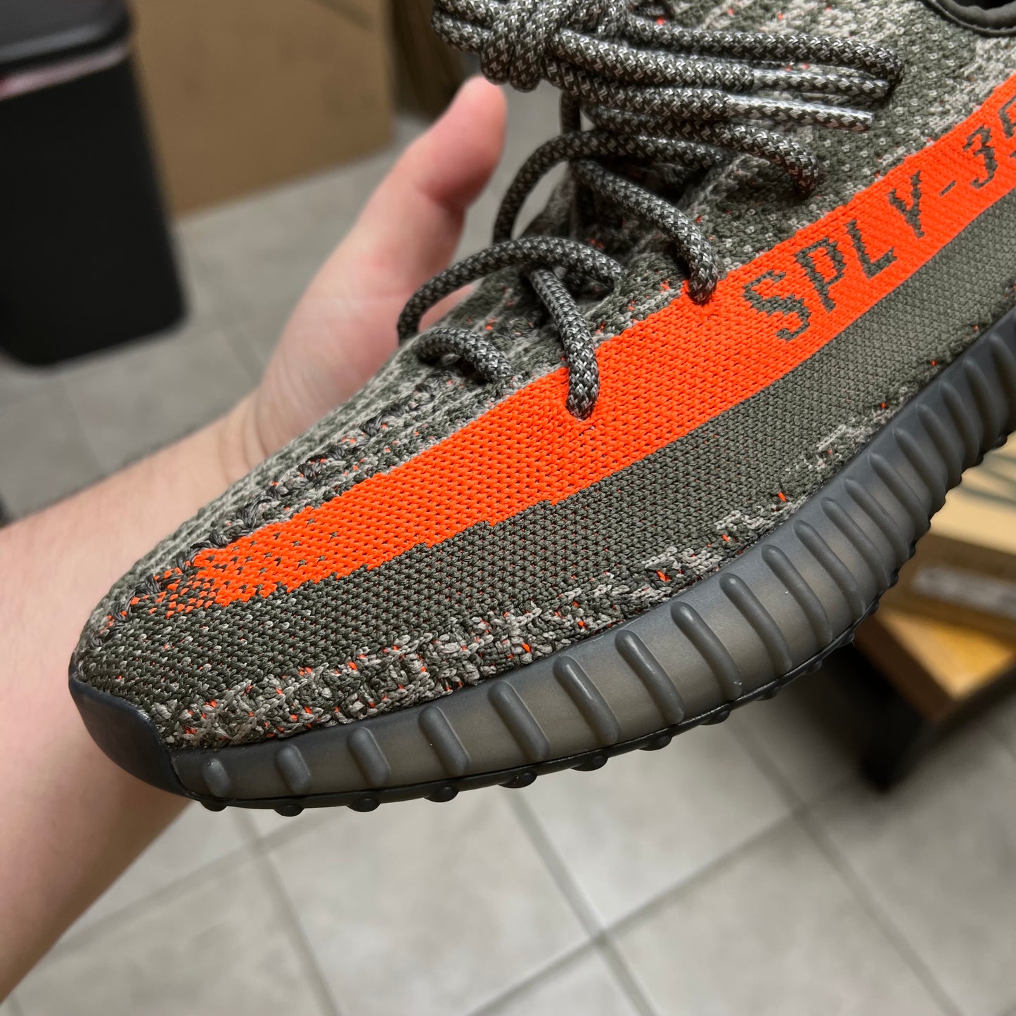 Yeezy 350 V2 Carbon Beluga (Worn)