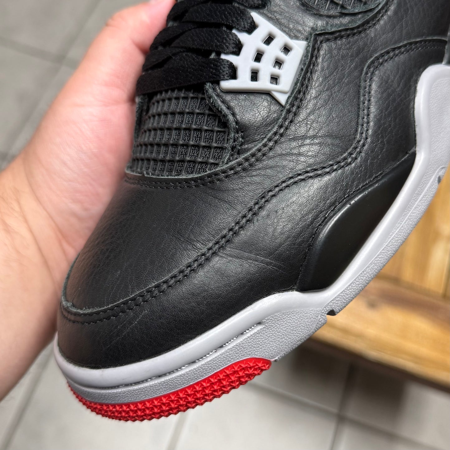 Jordan 4 Bred Reimagined (Worn)