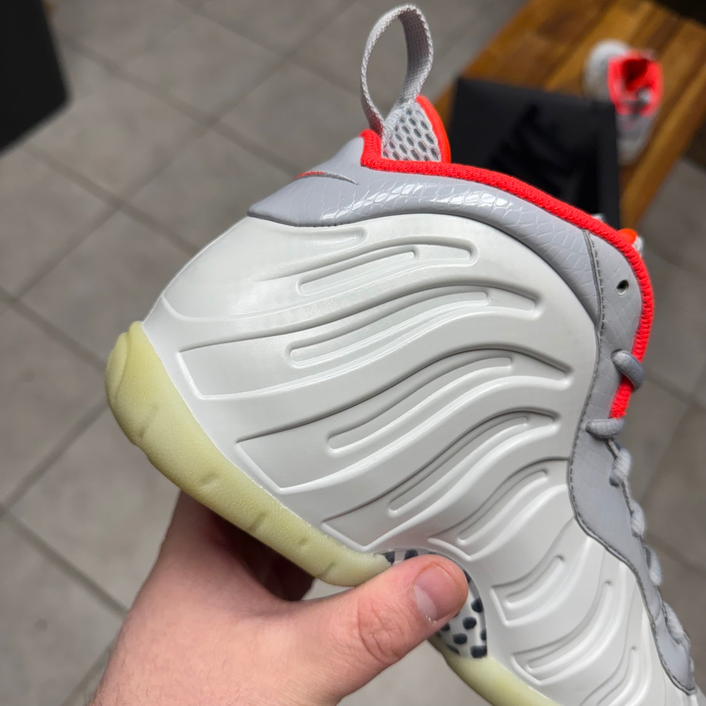 Nike Little Posite Pro Pure Platinum (GS/Worn)