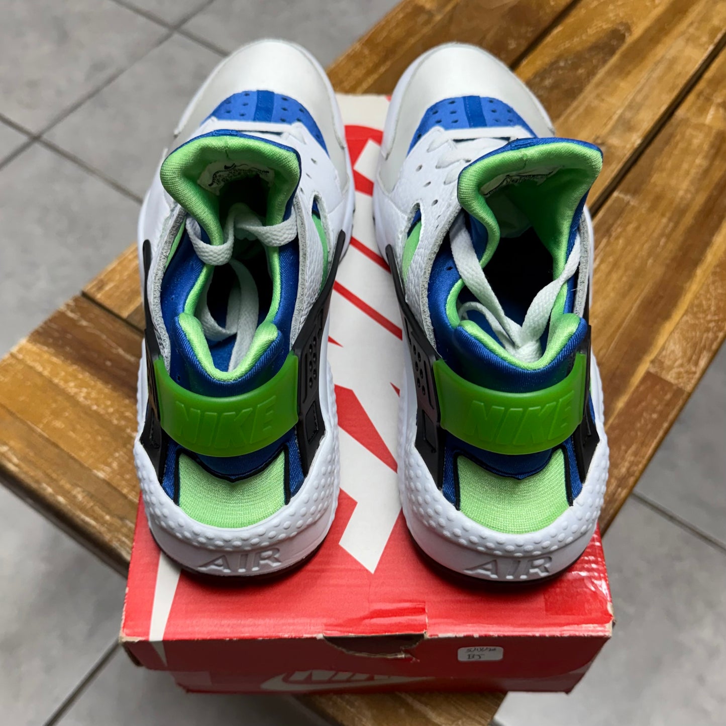 Air Huarache Scream Green 2014 (Worn)