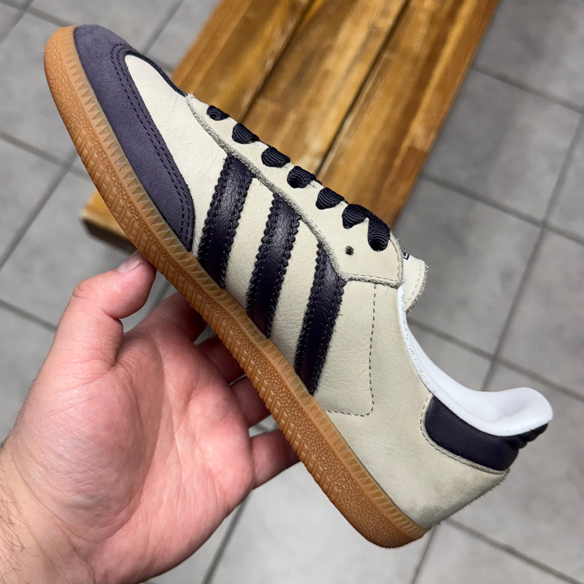 Adidas Samba OG ‘Putty Grey’ (Worn)