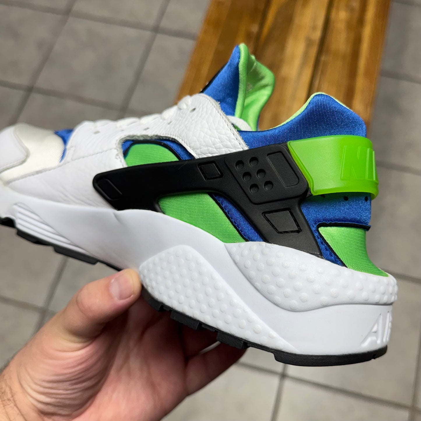 Air Huarache Scream Green 2014 (Worn)