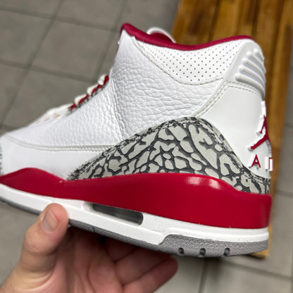 Jordan 3 Cardinal Red (Worn)