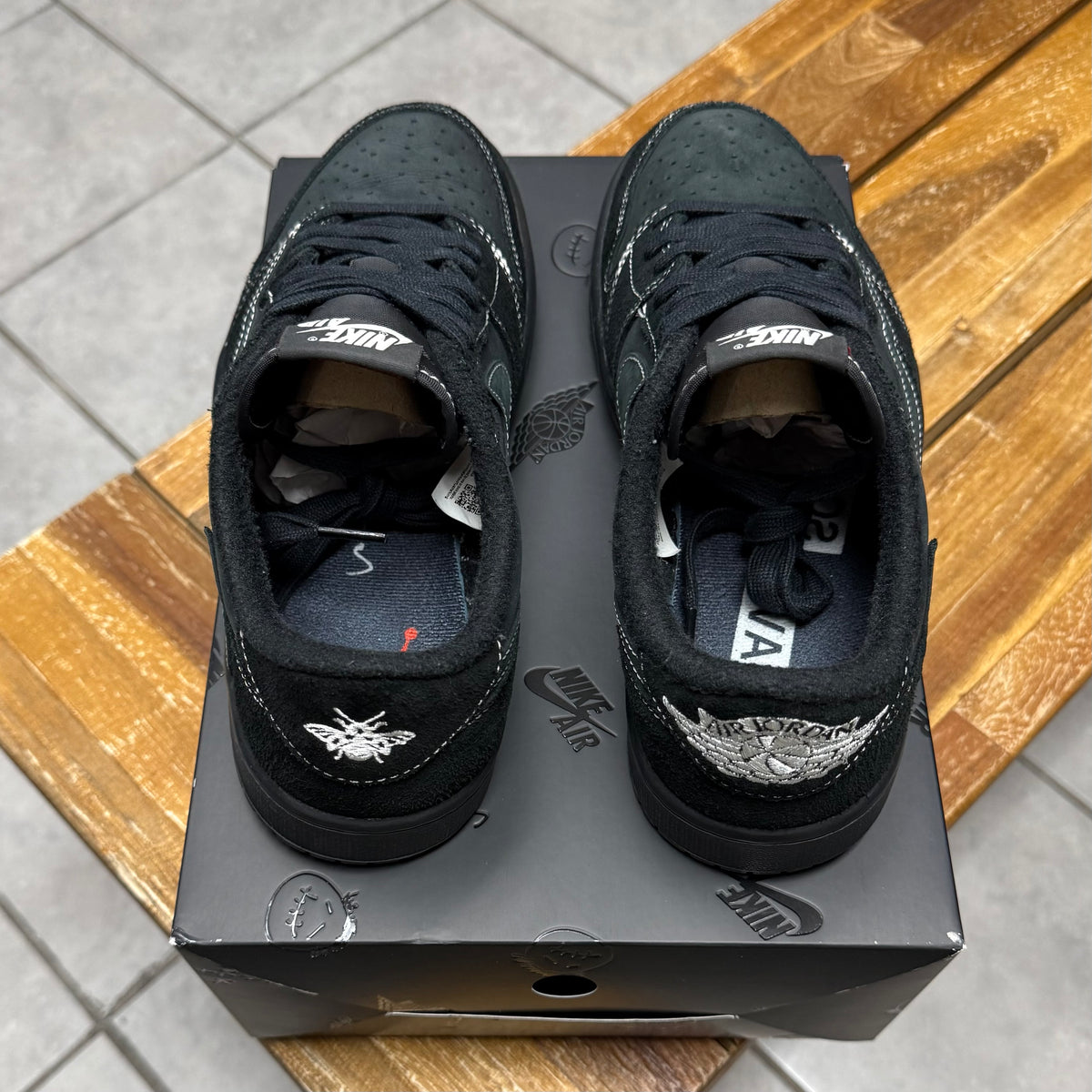 Jordan 1 Low OG x Travis Scott Black Phantom (Worn)
