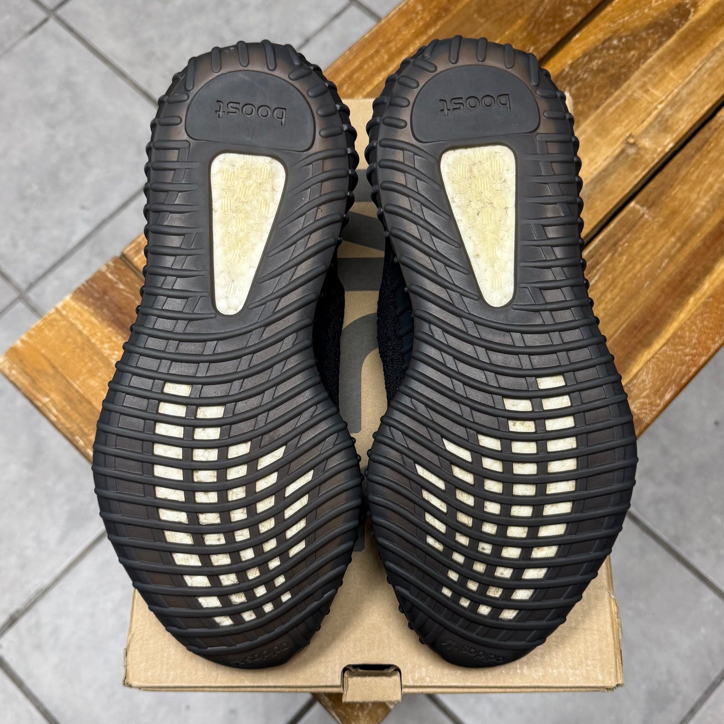 Yeezy 350 V2 Core Black Green (Worn)