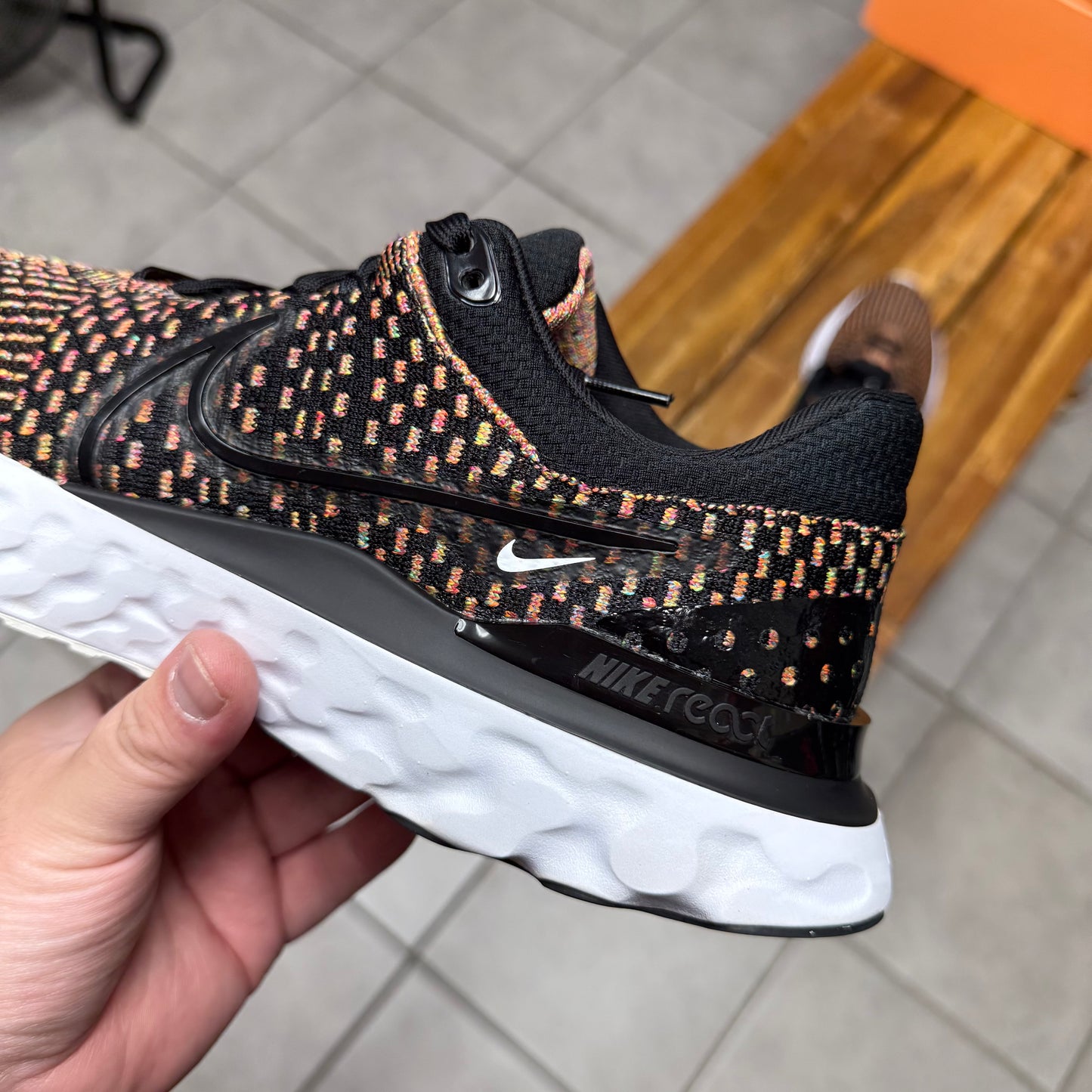 Nike React Infinity Run Flyknit 3 Black Multi (Worn)