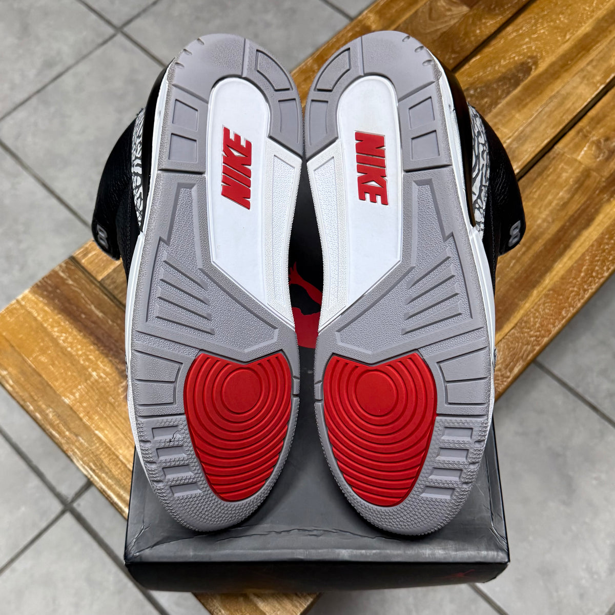 Jordan 3 Black Cement 2018 (Worn)