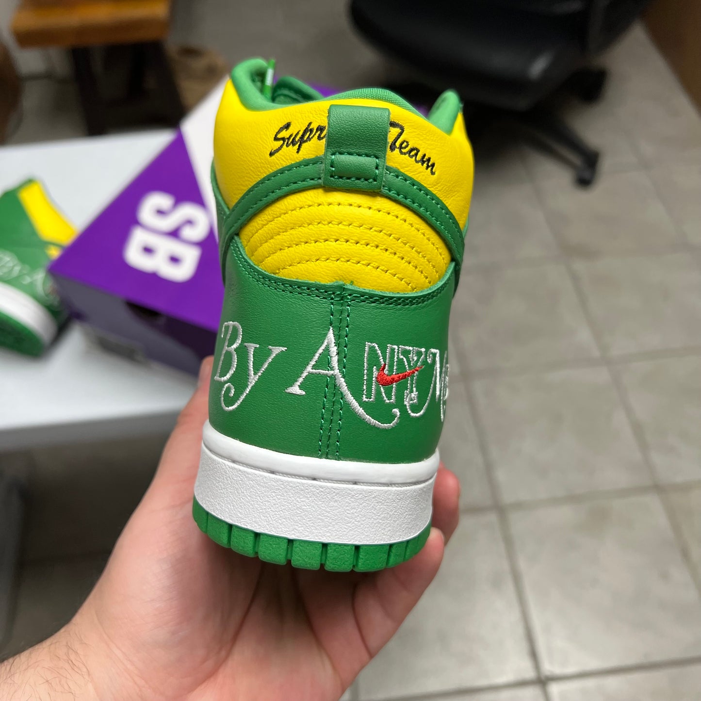 SB Dunk High x Supreme By Any Means Brazil