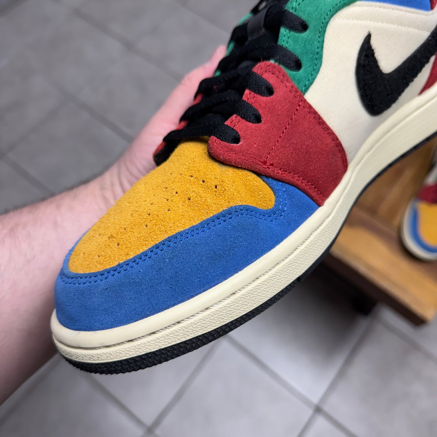 Jordan 1 Mid x Blue The Great ‘Fearless’ (Worn)