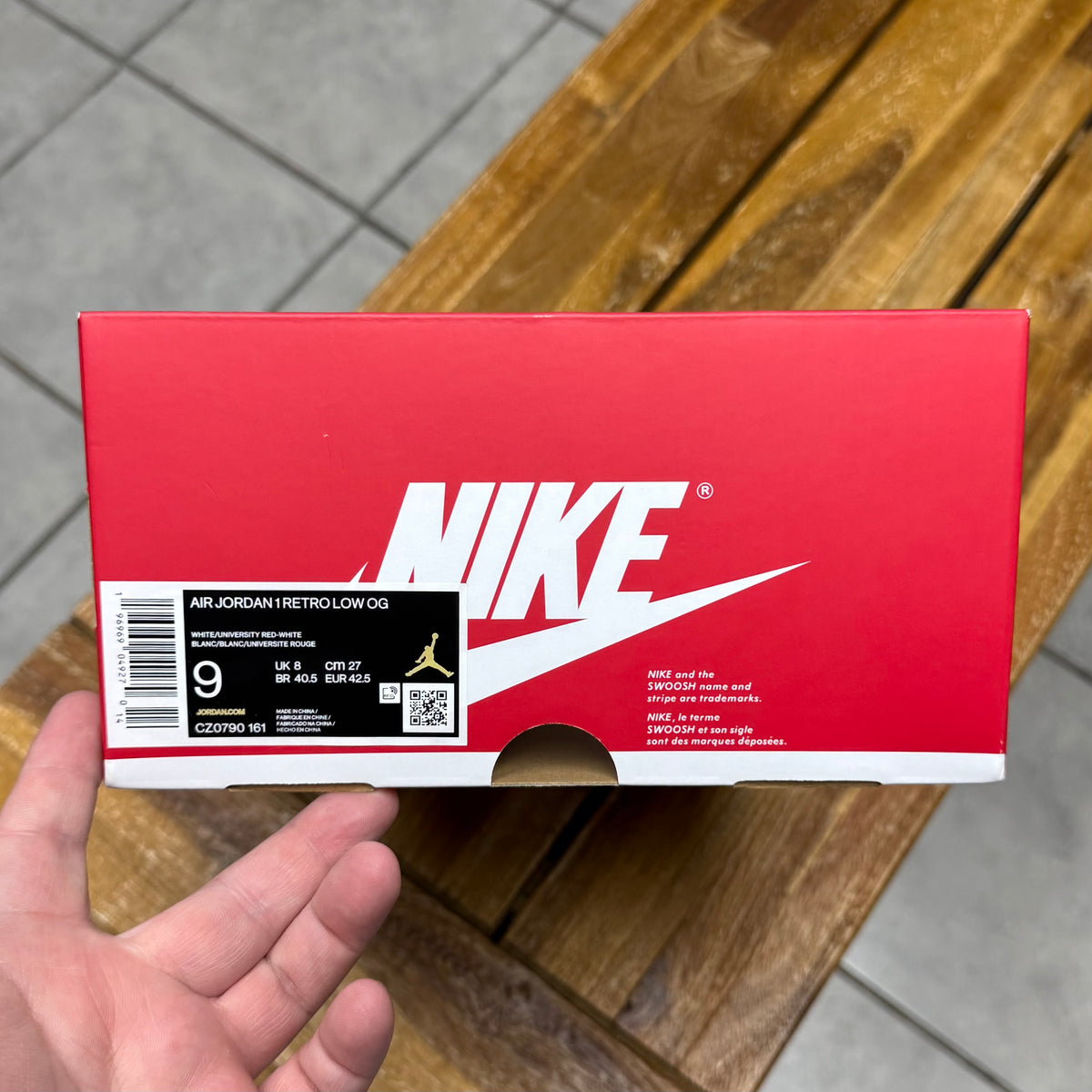 Jordan 1 Low OG University Red (Worn)
