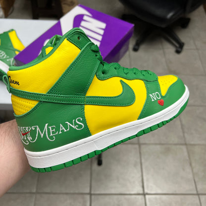 SB Dunk High x Supreme By Any Means Brazil