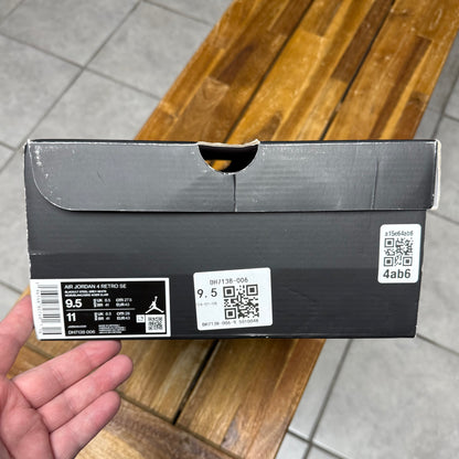 Jordan 4 Black Canvas