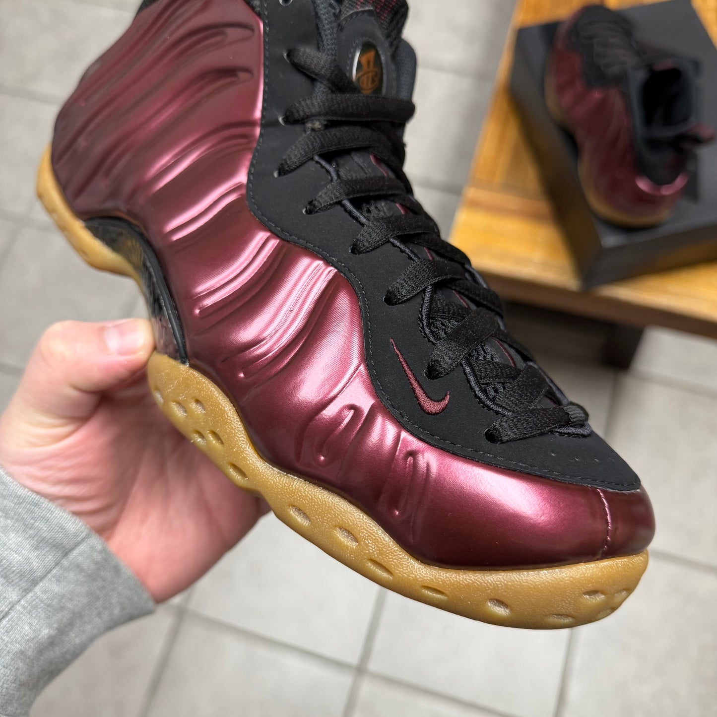 Air Foamposite One Maroon (Worn)
