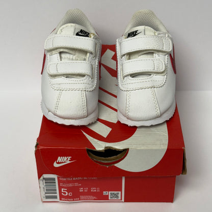 Nike Cortez White Varsity Red TD (Worn)