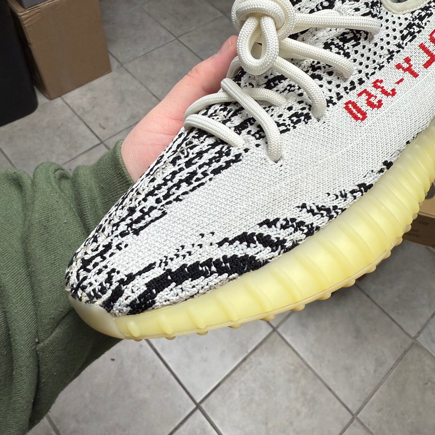 Yeezy 350 V2 Zebra (Worn)