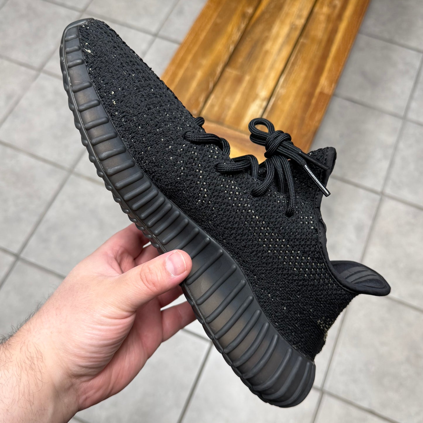 Yeezy 350 V2 Core Black Green (Worn)