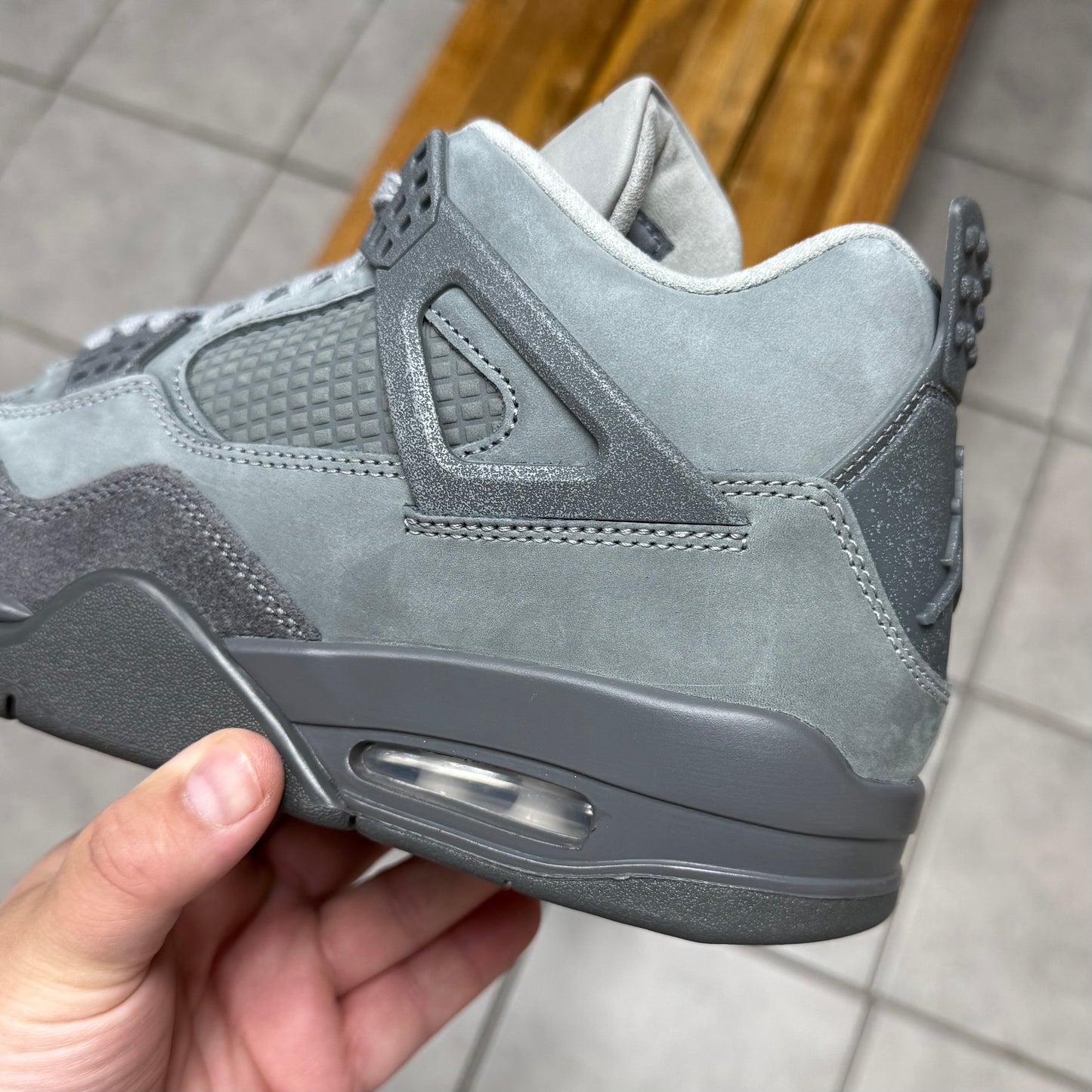 Jordan 4 Wet Cement (Worn)
