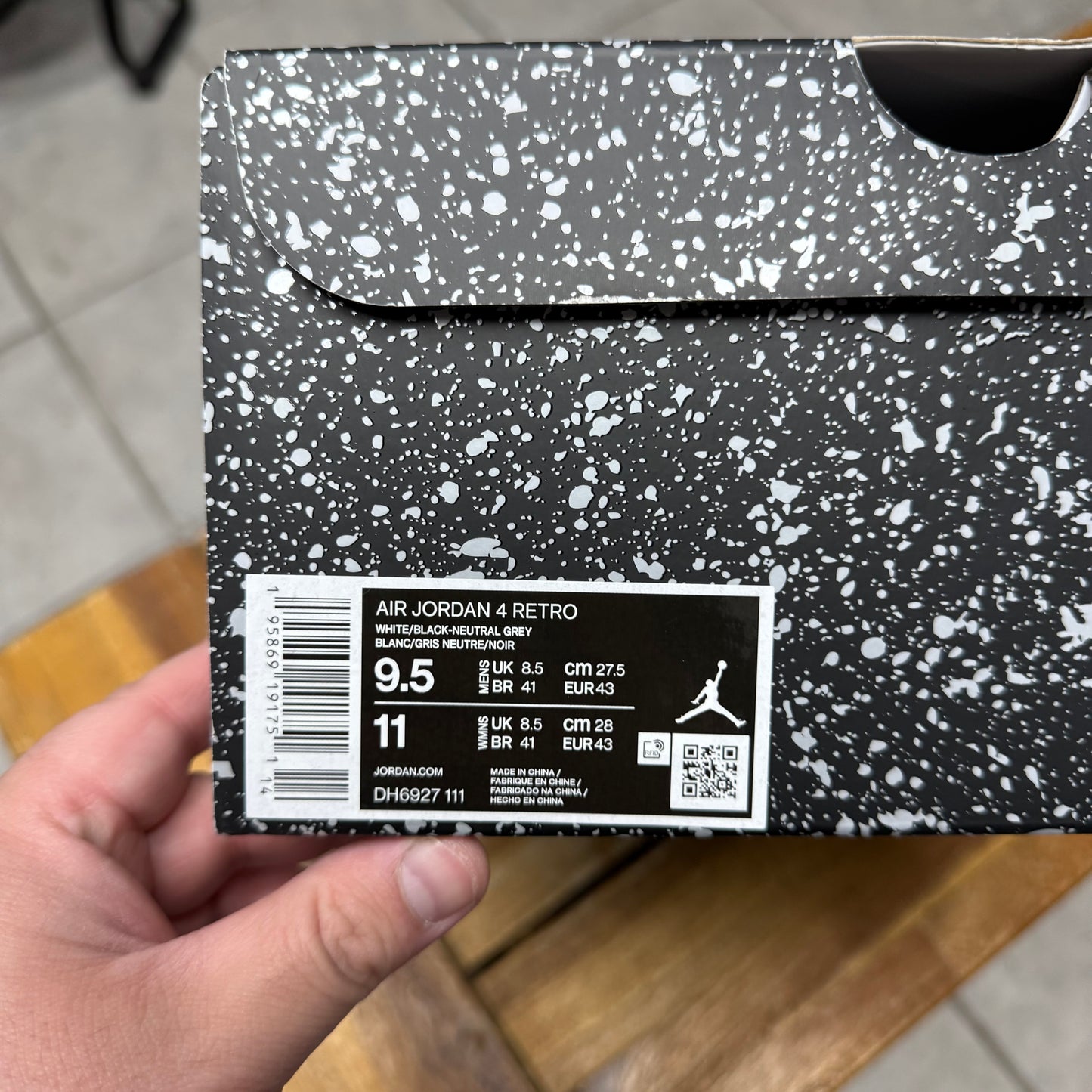 Jordan 4 Military Black (Worn)