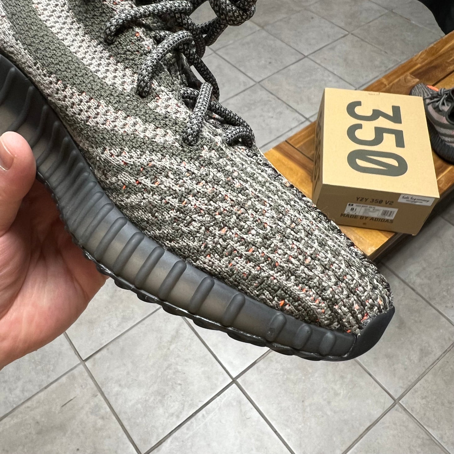 Yeezy 350 V2 Carbon Beluga (Worn)