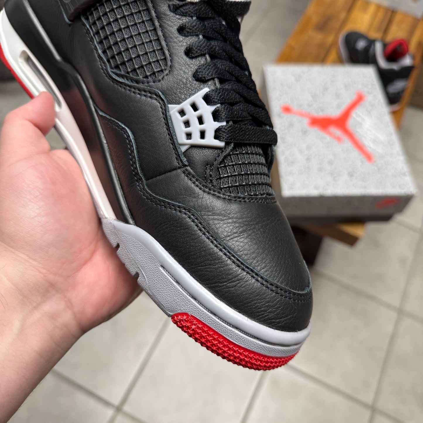 Jordan 4 Bred Reimagined (Worn)
