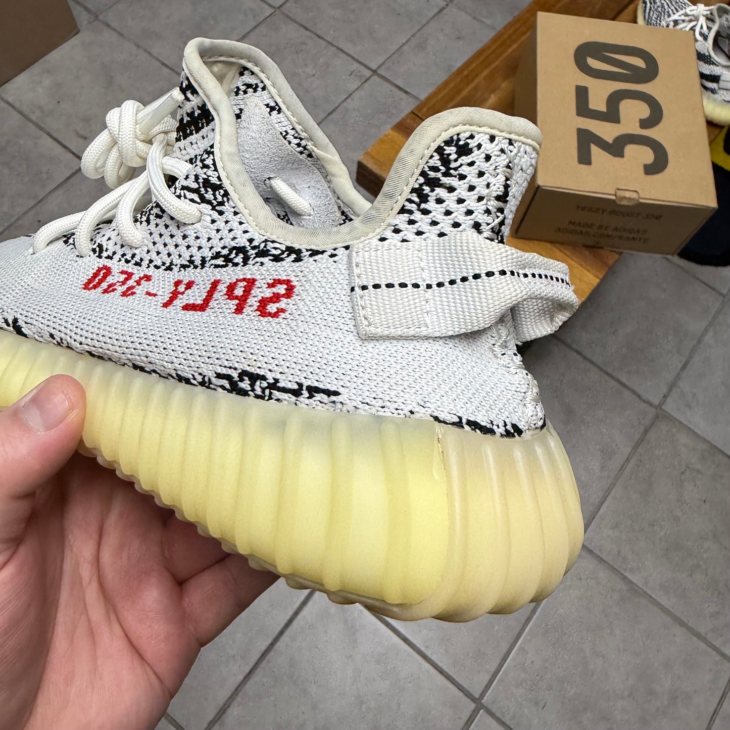 Yeezy 350 V2 Zebra (Worn)