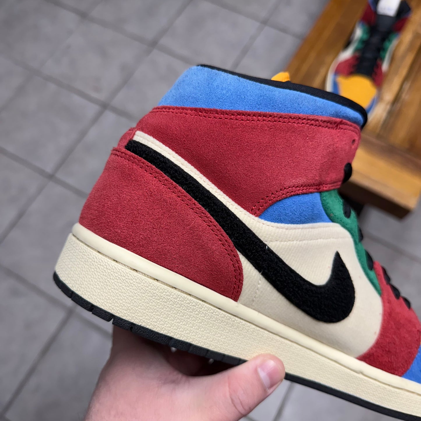 Jordan 1 Mid x Blue The Great ‘Fearless’ (Worn)