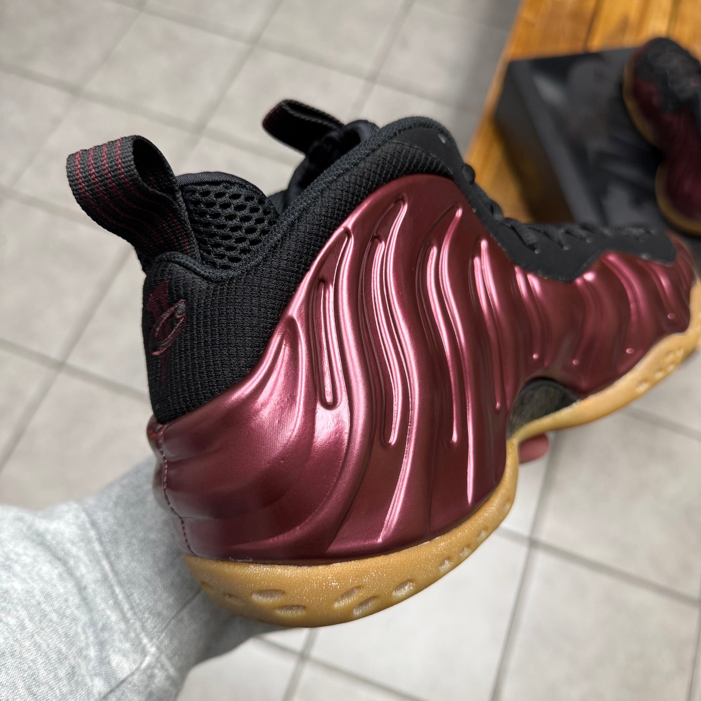 Air Foamposite One Maroon (Worn)