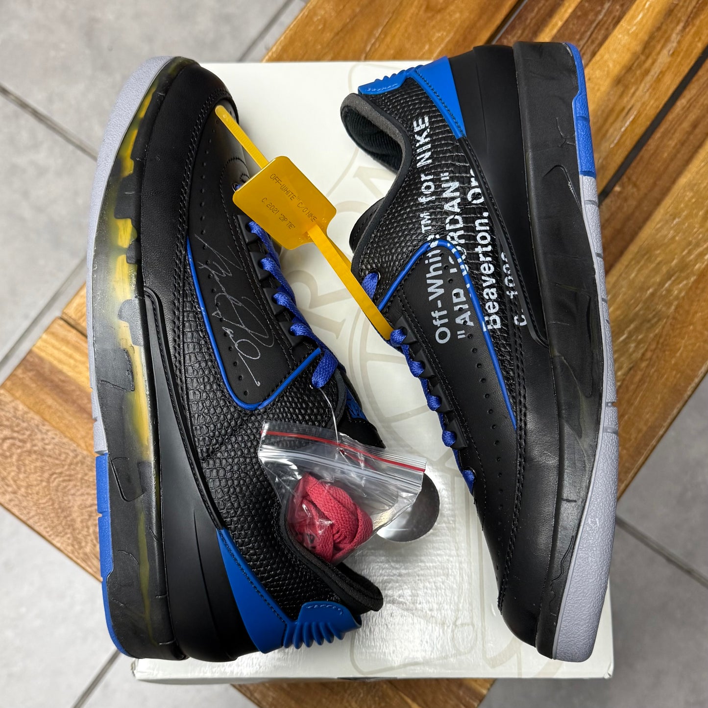 Jordan 2 Low x Off-White Black Varsity Royal