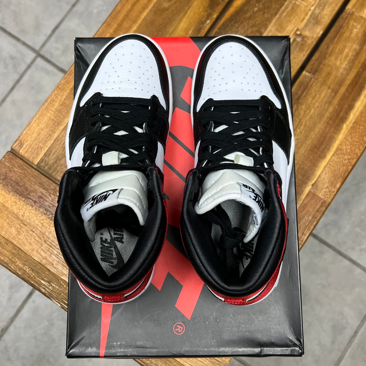 Jordan 1 High Satin Black Toe (Women’s/Worn)