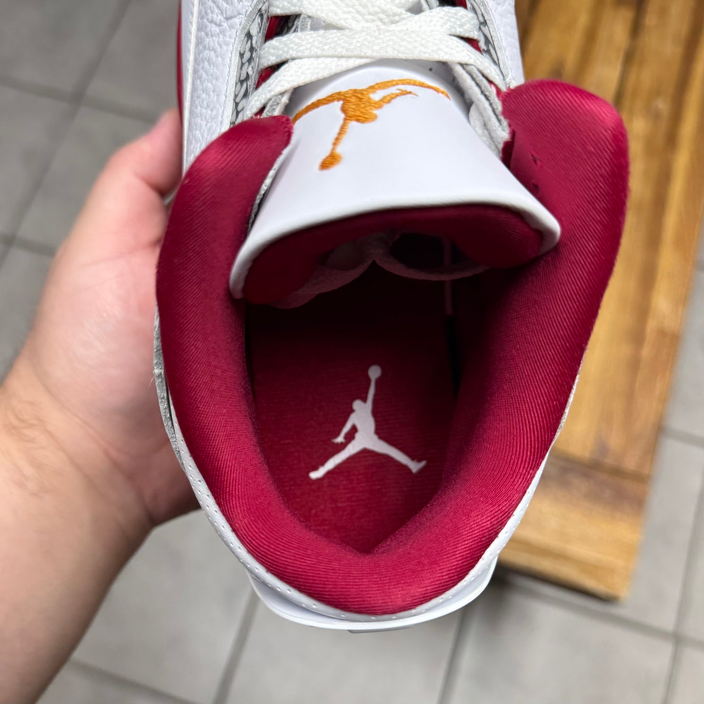 Jordan 3 Cardinal Red (Worn)