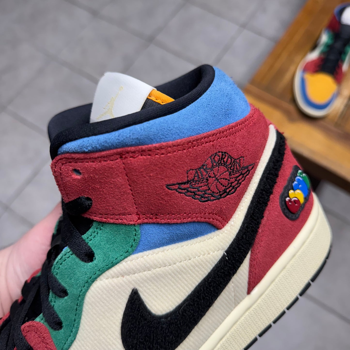 Jordan 1 Mid x Blue The Great ‘Fearless’ (Worn)