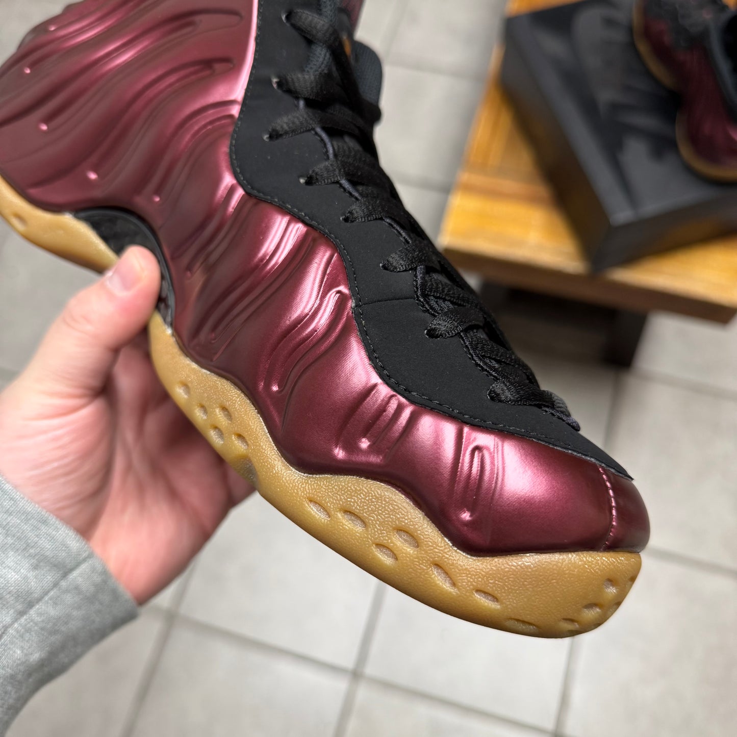 Air Foamposite One Maroon (Worn)