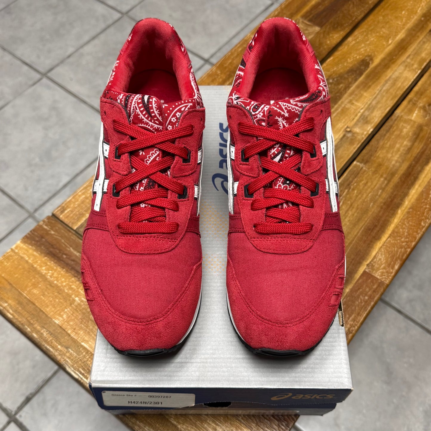 ASICS Gel Lyte 3 Red Bandana (Worn)